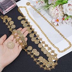 1 Stück ethnisch inspirierte Taillenkette mit Quaste aus Legierung und Eisen für Damen&nbsp;AJEW-GF0014-23