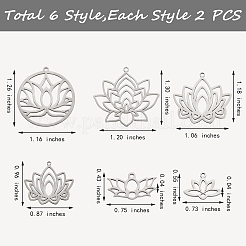 12 шт. 6 подвески из нержавеющей стали 304 и 201 STAS-SZ0002-53