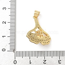 Латунные микро проложить кубического циркония подвески&nbsp;KK-D426-12G