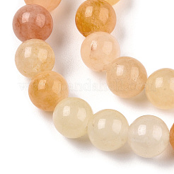 Естественный желтый авантюрин бисер нитей X-G-Q948-80A-6mm