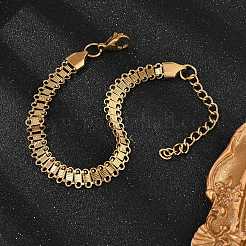 Браслеты-цепочки из нержавеющей стали 304&nbsp;BJEW-P351-01D-G