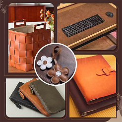 Ткань из искусственной кожи прямоугольника&nbsp;DIY-WH0349-324B