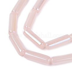 Chapelets de perles en verre d'imitation jade électrolytique&nbsp;EGLA-Q132-02A-A04