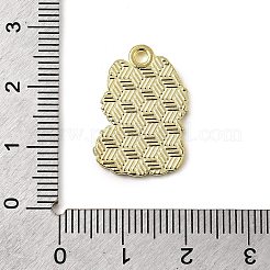 Plateados de oro colgantes de esmalte de aleación&nbsp;LS-ENAM-L049-01G-05