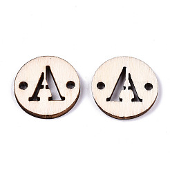 Необработанные соединители звеньев из натурального тополя WOOD-S045-140A-01A