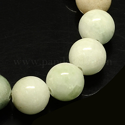 Hebillas de abalorios piedras preciosas de jade amarillo teñido natural&nbsp;G-R271-8mm-Y28
