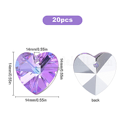 Граненый стеклянный шарм RGLA-SC0001-03A