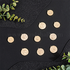 10шт 10 стиля латунные микропаве прозрачные подвески с кубическим цирконием KK-CN0002-02