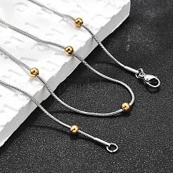 Ожерелья из нержавеющей стали 304 в виде змеиной цепи&nbsp;STAS-O099-39GP