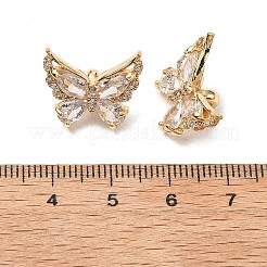 Латунные микропаве прозрачные подвески с фианитом KK-A259-25C-G