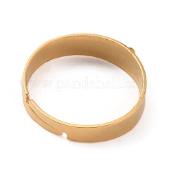 Verstellbare Fingerringfassungen aus Edelstahl 304&nbsp;LS-STAS-WH0033-11B-G