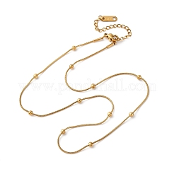 304 нержавеющая сталь спутниковые цепи ожерелья для женщин&nbsp;LS-NJEW-M107-05B-G