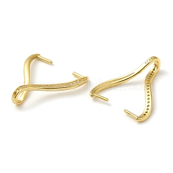 Placcatura a cremagliera 925 micro pavè in argento sterling con zirconi trasparenti per rompighiaccio&nbsp;LS-STER-NH0001-52G