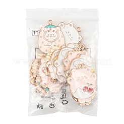 20шт 4 стиля подвески из сплава с эмалью&nbsp;ENAM-FS0004-13