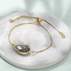 Латунные браслеты-слайдеры боло BJEW-JB04688-M