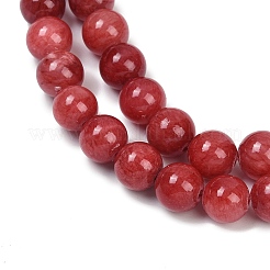 Естественно Mashan нефрита круглые бусины нити&nbsp;G-D263-10mm-XS04-01