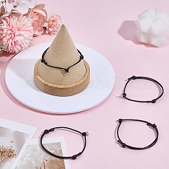 48 шт. 2 цвета экологически чистый корейский вощеный полиэстеровый шнур для изготовления регулируемого браслета&nbsp;AJEW-MA00002