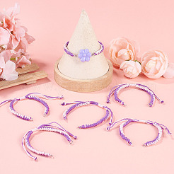 Fabricación de pulseras con hilo de nailon.&nbsp;AJEW-TAC00103