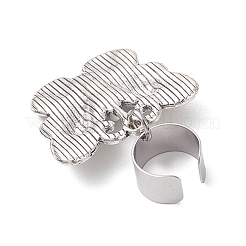 6 ciondolo decorativo in lega a forma di stetoscopio in stile tibetano per Halloween&nbsp;HJEW-JM03709