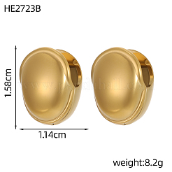 Серьги-кольца из нержавеющей стали 304&nbsp;STAS-OY012-06G