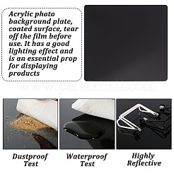 4 шт. 4 стиля акриловая отражающая демонстрационная доска AJEW-GO0001-96