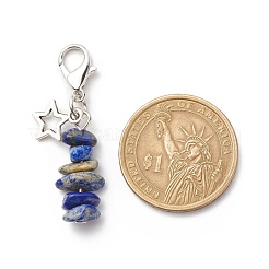 Подвесные украшения из бисера из драгоценных камней&nbsp;HJEW-JM00709