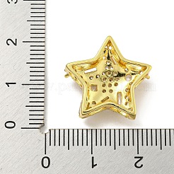 Покрытие стойки латунь микро паве прозрачные подвески с кубическим цирконием ZIRC-I065-01A-G