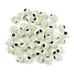 Светящиеся и печатные непрозрачные акриловые бусины LACR-G050-01