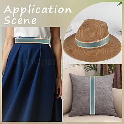 6.25 ярд полосатых лент из поликоттона в твиле&nbsp;SRIB-CY0001-09B