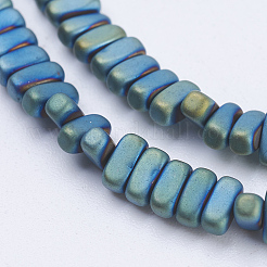 Chapelets de perles en hématite synthétique sans magnétiques&nbsp;G-J382-2x4x2mm-A02-F
