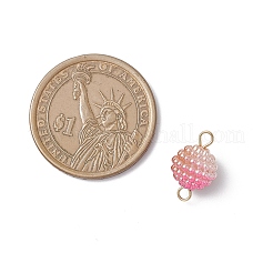 Imitation Perle Acryl runde Beeren Verbinder Charms&nbsp;PALLOY-JF04422-02