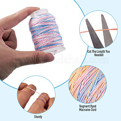 3 rouleau de cordon en coton macramé teint par segments&nbsp;OCOR-TA0004-20A