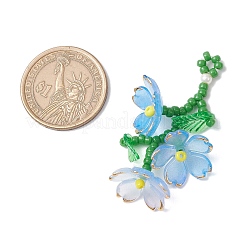 Подвески из акриловых цветов&nbsp;PALLOY-TA00252