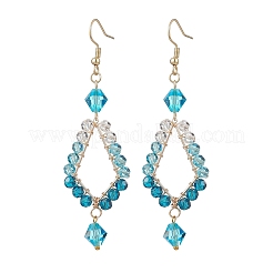 Болтающие серьги из стекла&nbsp;EJEW-JE06868-02