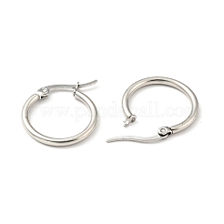 Серьги-кольца из нержавеющей стали 201 EJEW-G260-02D-P