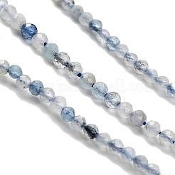 Природные Аквамарин бисер нитей G-RM2025-A17-2mm