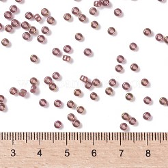MIYUKIラウンドロカイユビーズ  日本製シードビーズ  8/0  （rr301)ダークトパーズレインボーゴールド光沢  3mm  穴：1mm  約19000~20500個/ポンド&nbsp;SEED-G008-RR0301
