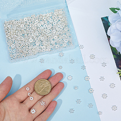 500 шт. 5 стиля бусины-разделители из сплава в виде маргаритки&nbsp;FIND-SP0002-22B