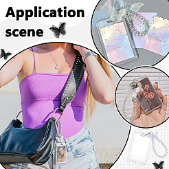 Прямоугольный пластиковый держатель удостоверения личности&nbsp;AJEW-FG0004-85