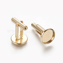 Manschettenknopffassungen aus Edelstahl 304&nbsp;LS-STAS-E471-03D-G