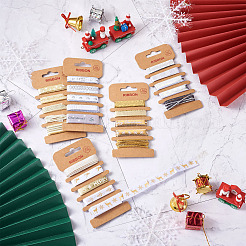 5 набор 5 стилей атласных лент с принтом из полиэстера и лент в крупный рубчик OCOR-TA0001-40