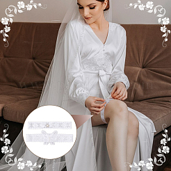 1 комплект колец для чулок из полиэстера с бабочками DIY-OC0013-43A