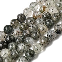 天然石ビーズ連売り  ラウンド  グリーン  12.5mm  穴：0.8~1mm  約32個/連  15.67''（39.8cm）〜15.75''（40cm）&nbsp;G-D359-B02-12mm