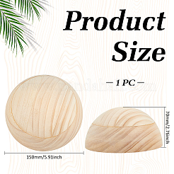 Remates y husillos de madera sin pintar para manualidades.&nbsp;WOOD-WH0029-178B