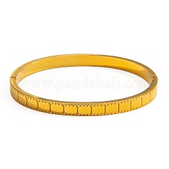Bracelets manchettes à charnière ouverte en acier inoxydable 304&nbsp;WGCEF50-01
