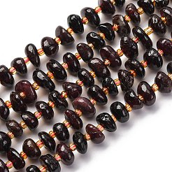 Chapelets de perles de grenat naturel&nbsp;LS-G-RM250109-A1