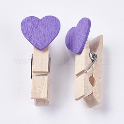 Pinces à cheville en bois&nbsp;WOOD-WH0005-B10