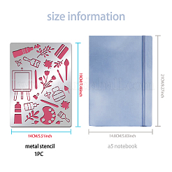 Трафареты для штампов из нержавеющей стали DIY-WH0289-037