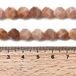 Натуральный персиковый лунный камень G-Z119-A18-02