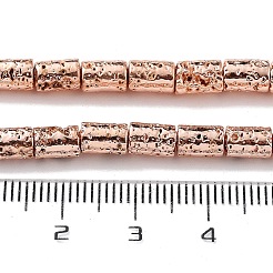 Гальванические бусины из натуральной лавы G-H303-A06-RG